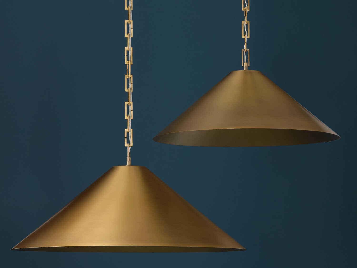 Capital Lighting Avery 1-Light Aged Brass Pendant