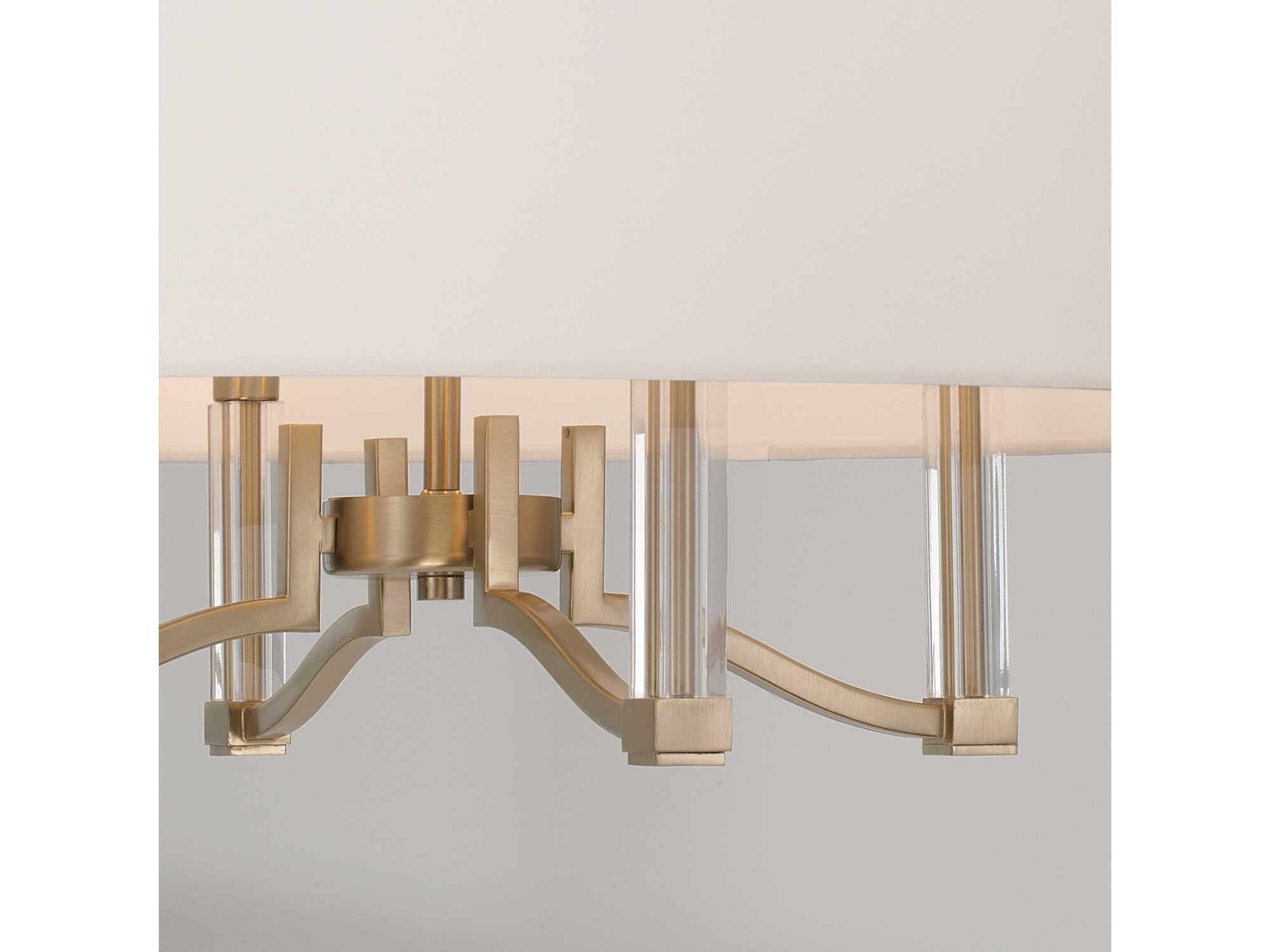 Capital Lighting Ingrid 4-Light Matte Brass Drum Pendant