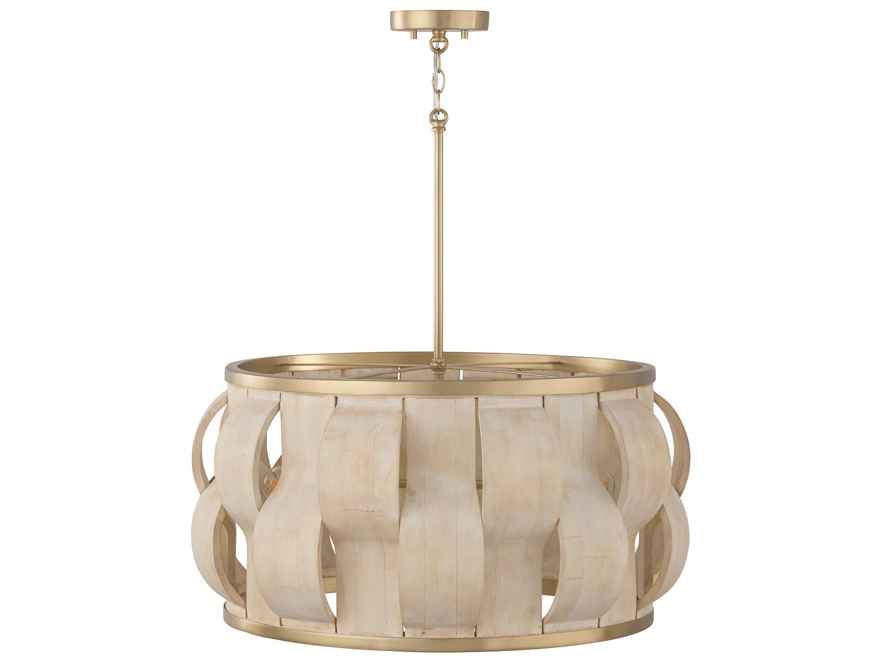 Capital Lighting Willa 4-light Matte Brass Geometric Pendant