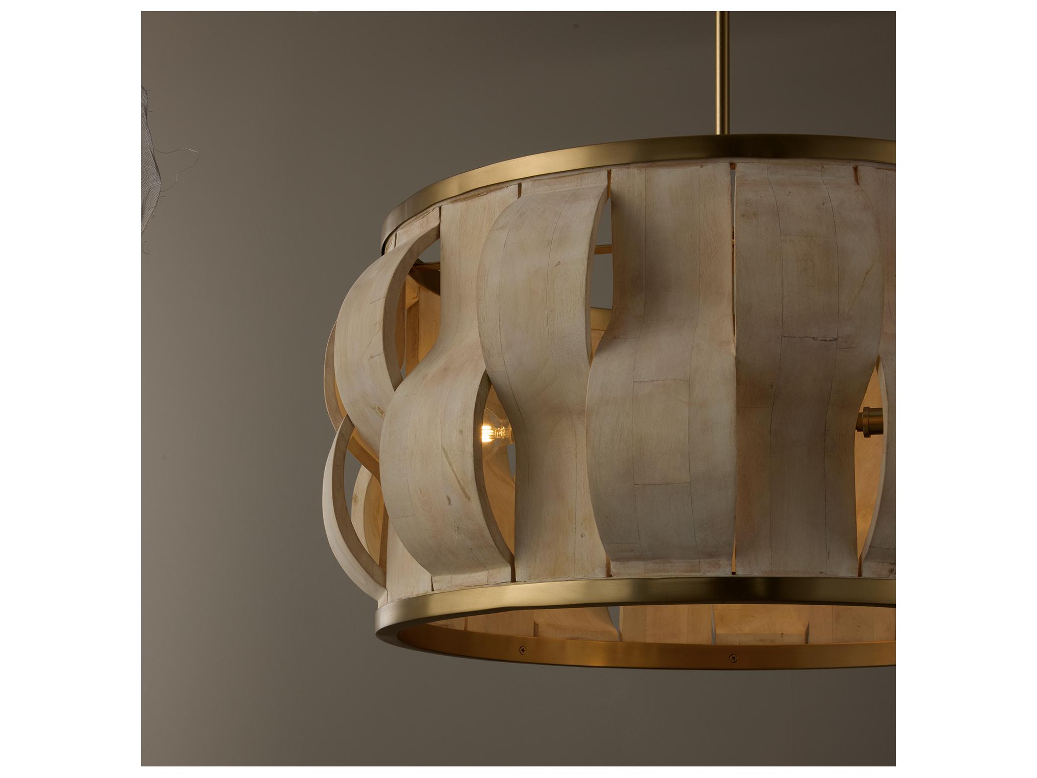 Capital Lighting Willa 4-light Matte Brass Geometric Pendant