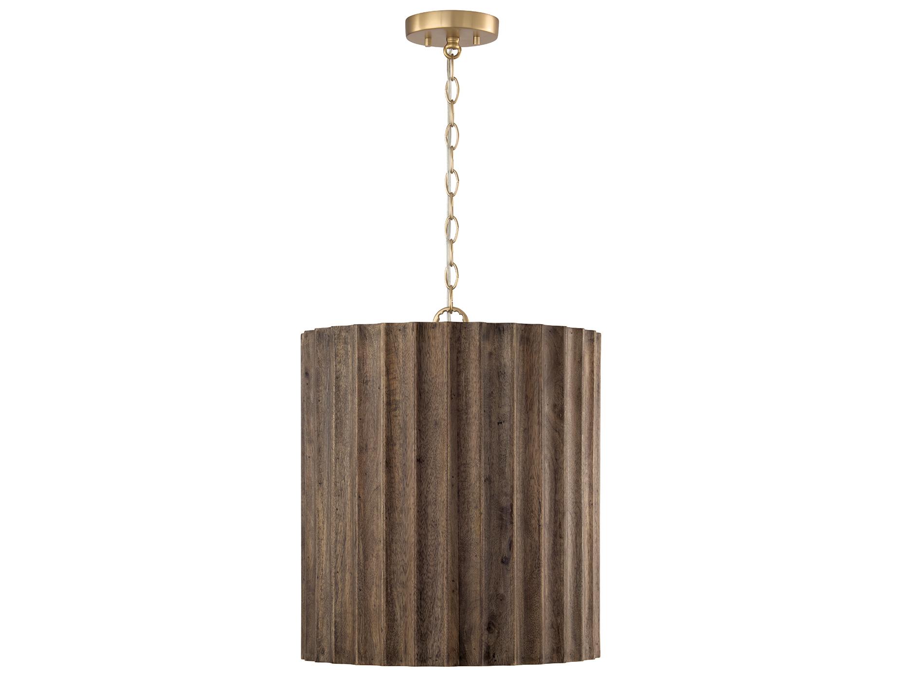 Capital Lighting Cody 3-light Matte Brass Round Pendant