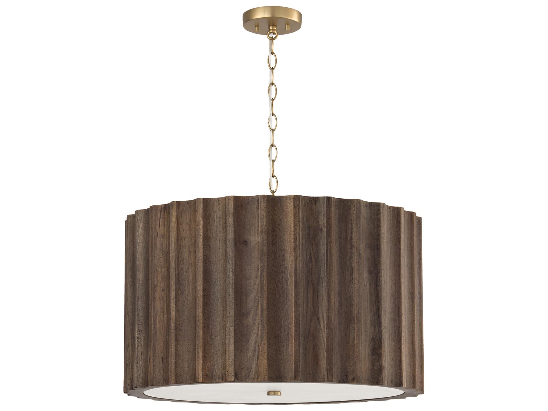 Capital Lighting Cody 4-light Matte Brass Round Pendant