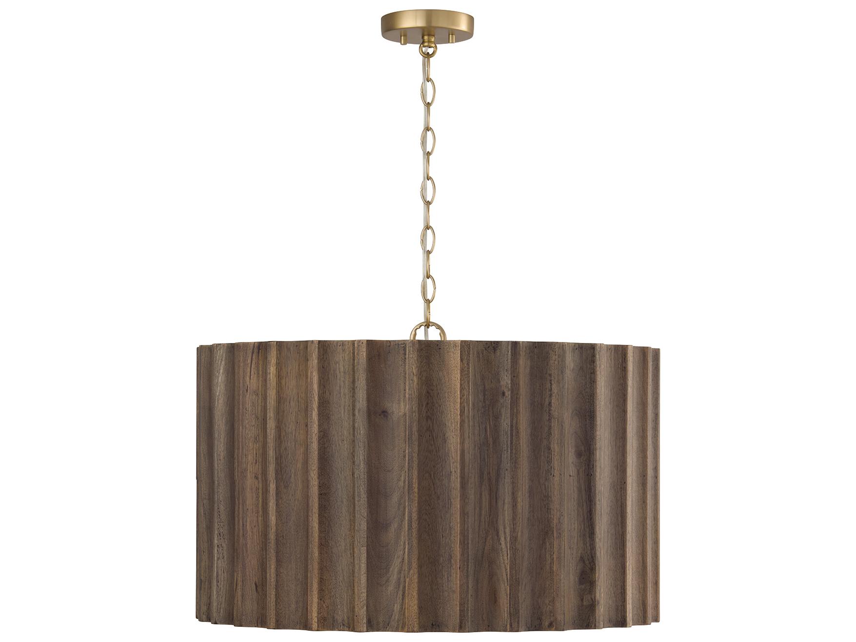 Capital Lighting Cody 4-light Matte Brass Round Pendant