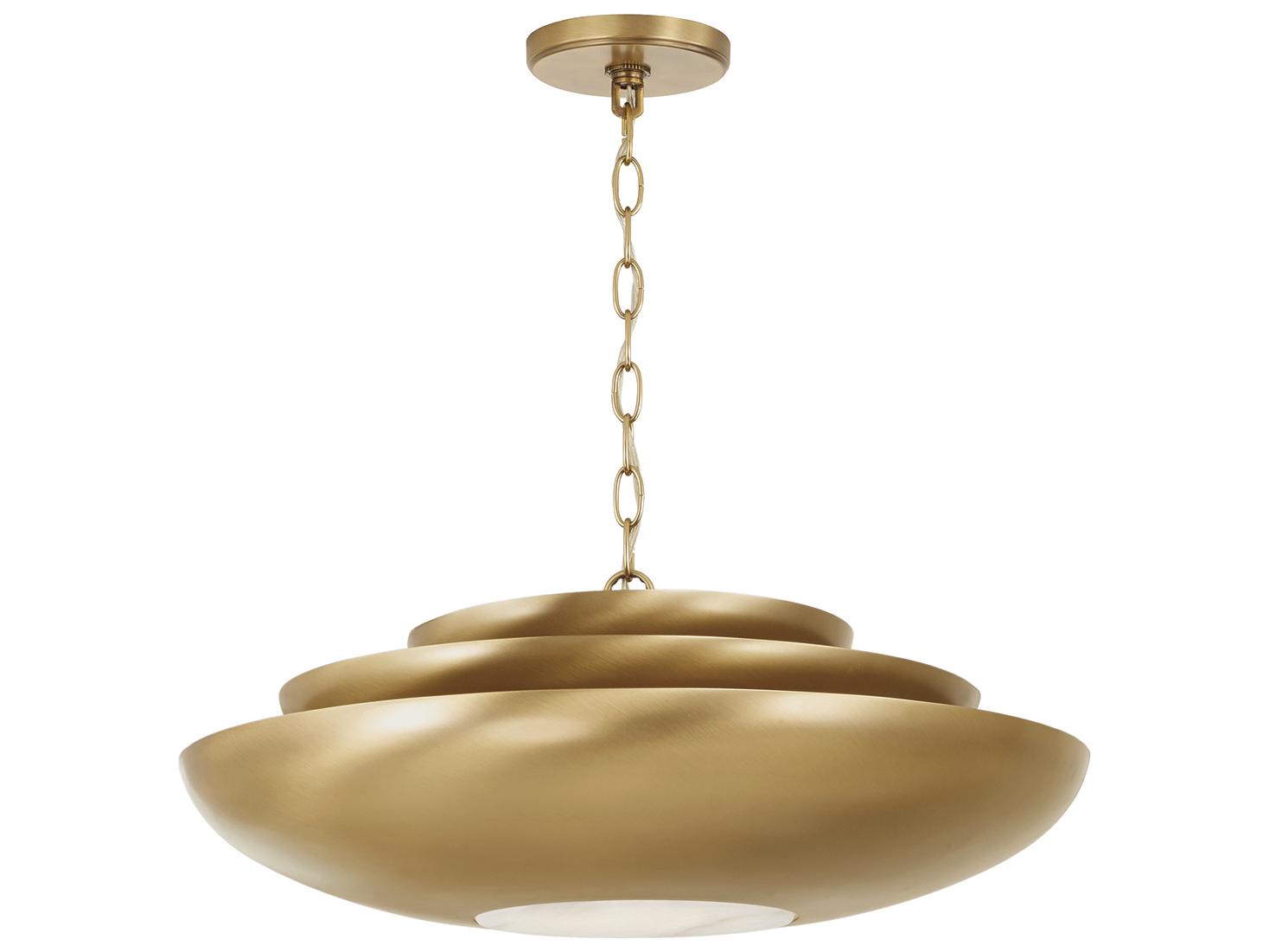 Capital Lighting Gia 1-light Aged Brass Bowl Pendant