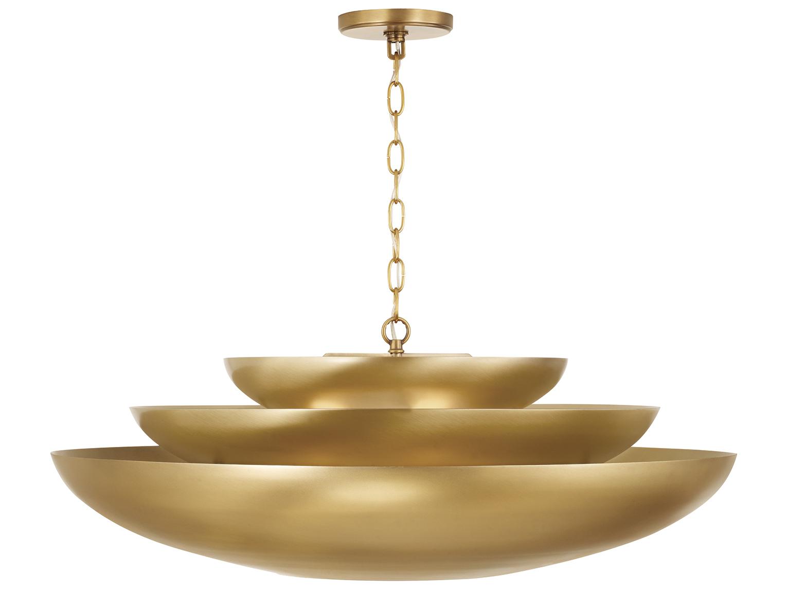 Capital Lighting Gia 4-light Aged Brass Bowl Pendant