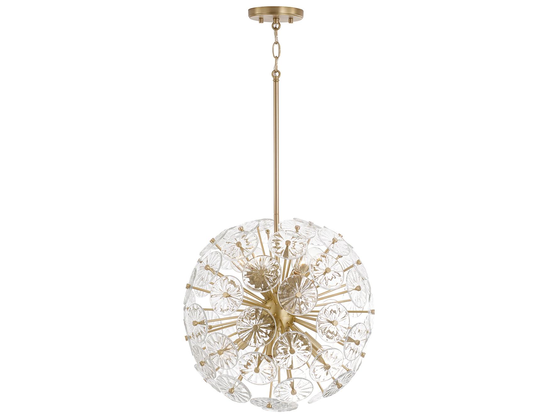 Capital Lighting Emelie 8-light Matte Brass Geometric Sputnik Pendant