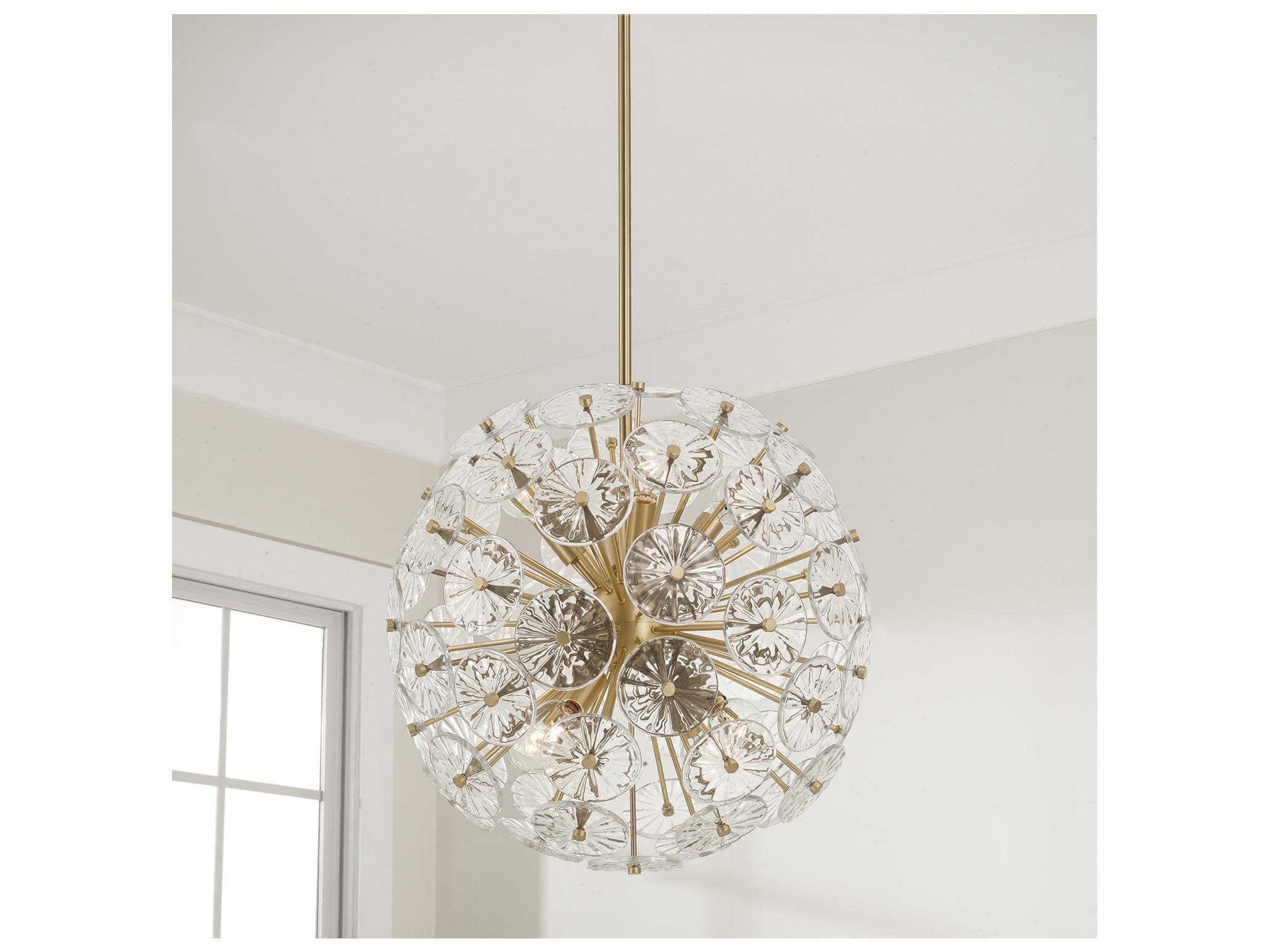 Capital Lighting Emelie 8-light Matte Brass Geometric Sputnik Pendant