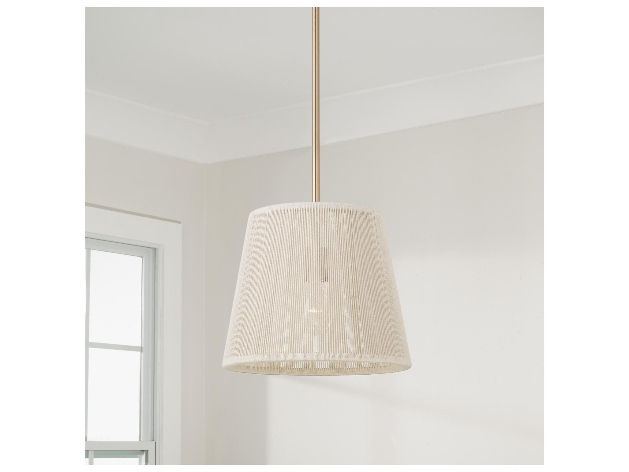 Capital Lighting Tara 1-light Matte Brass Pendant