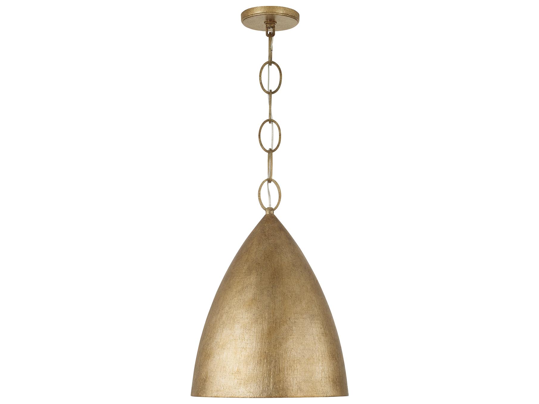 Capital Lighting Francesca 1-light Feathered Gold Pendant