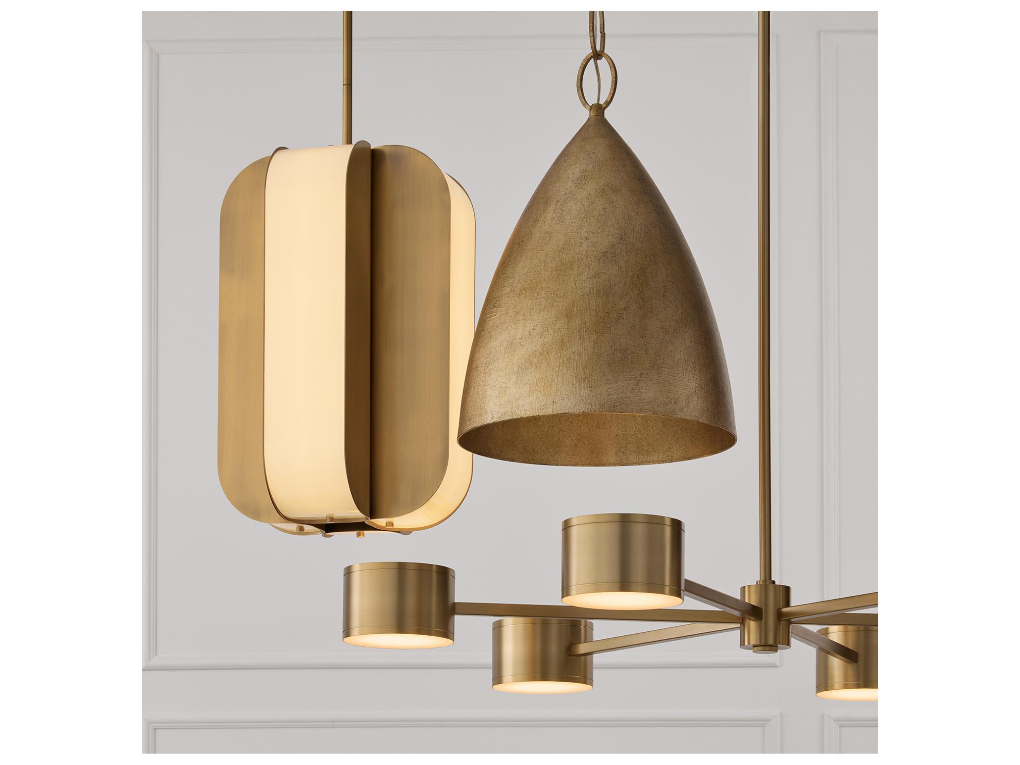 Capital Lighting Francesca 1-light Feathered Gold Pendant