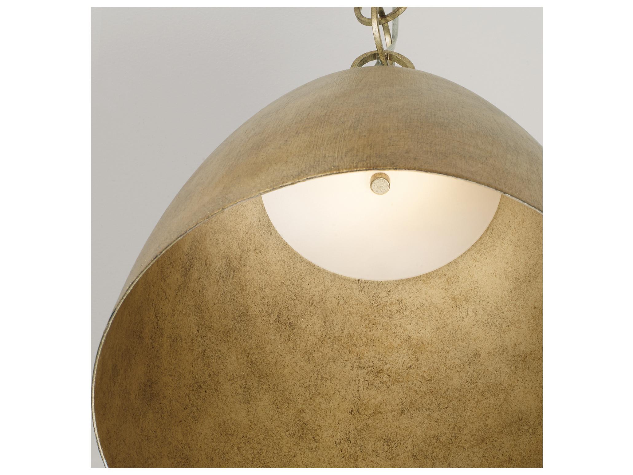 Capital Lighting Francesca 1-light Feathered Gold Pendant