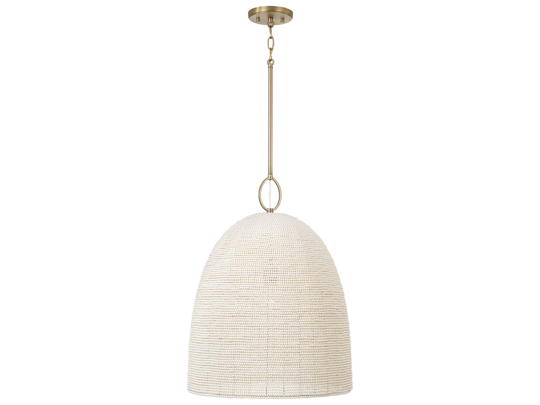 Capital Lighting Natalia 1-light Aged Brass Pendant