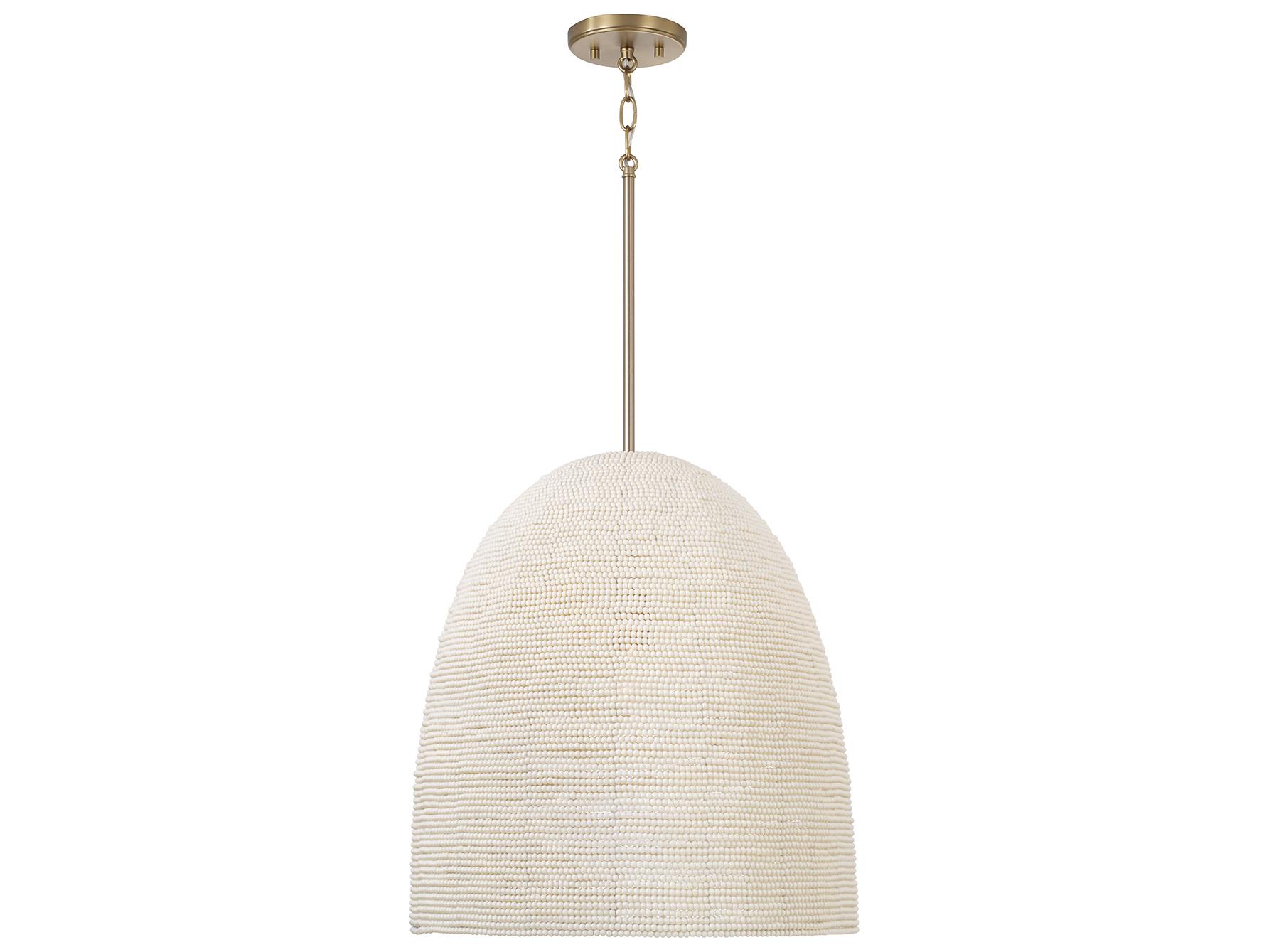 Capital Lighting Natalia 1-light Aged Brass Pendant