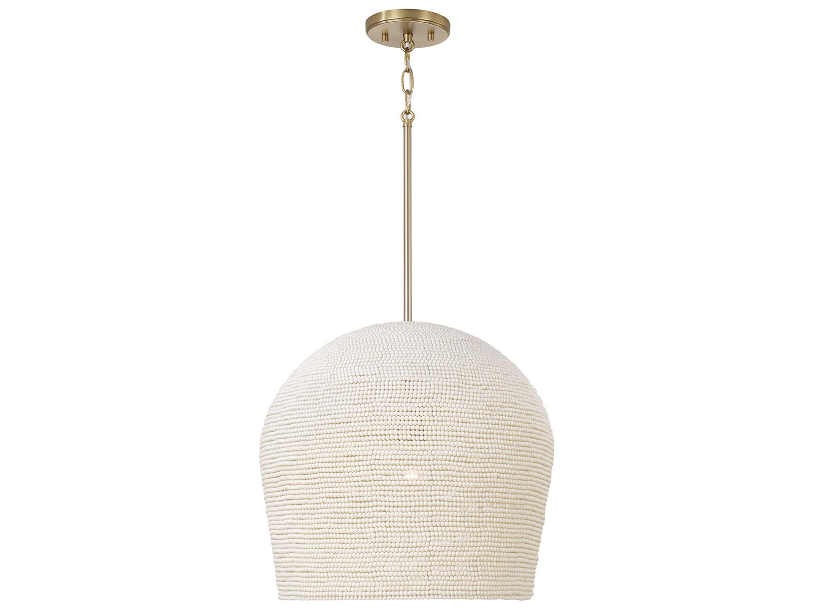 Capital Lighting Natalia 1-light Aged Brass Pendant