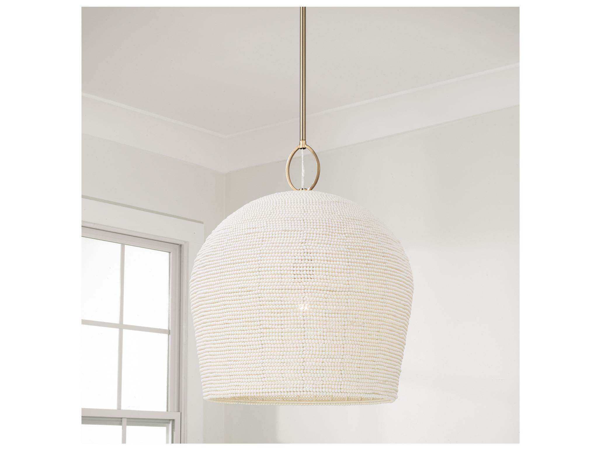 Capital Lighting Natalia 1-light Aged Brass Pendant
