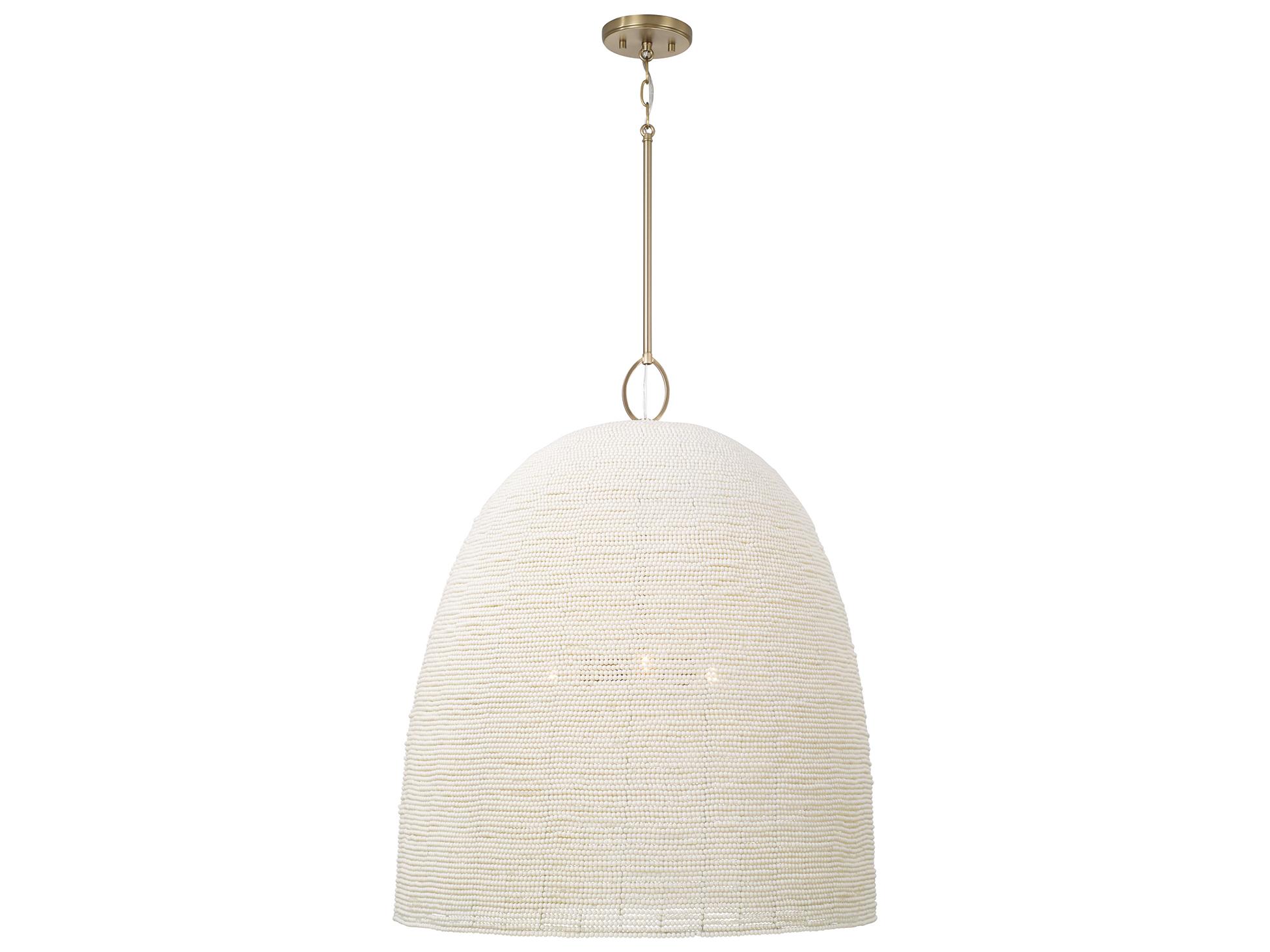 Capital Lighting Natalia 3-light Aged Brass Pendant