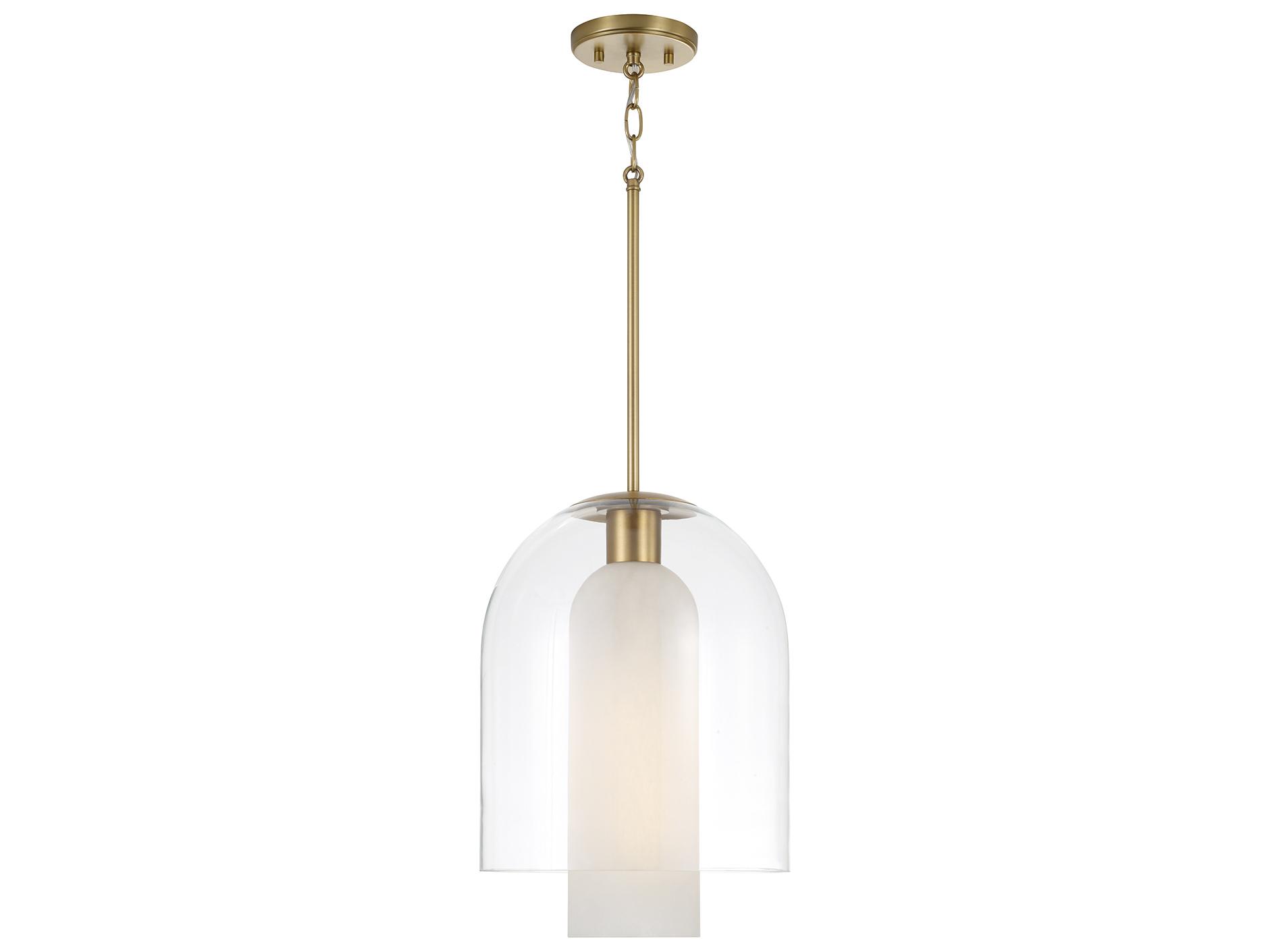 Capital Lighting Liz 1-light Aged Brass Mini Pendant