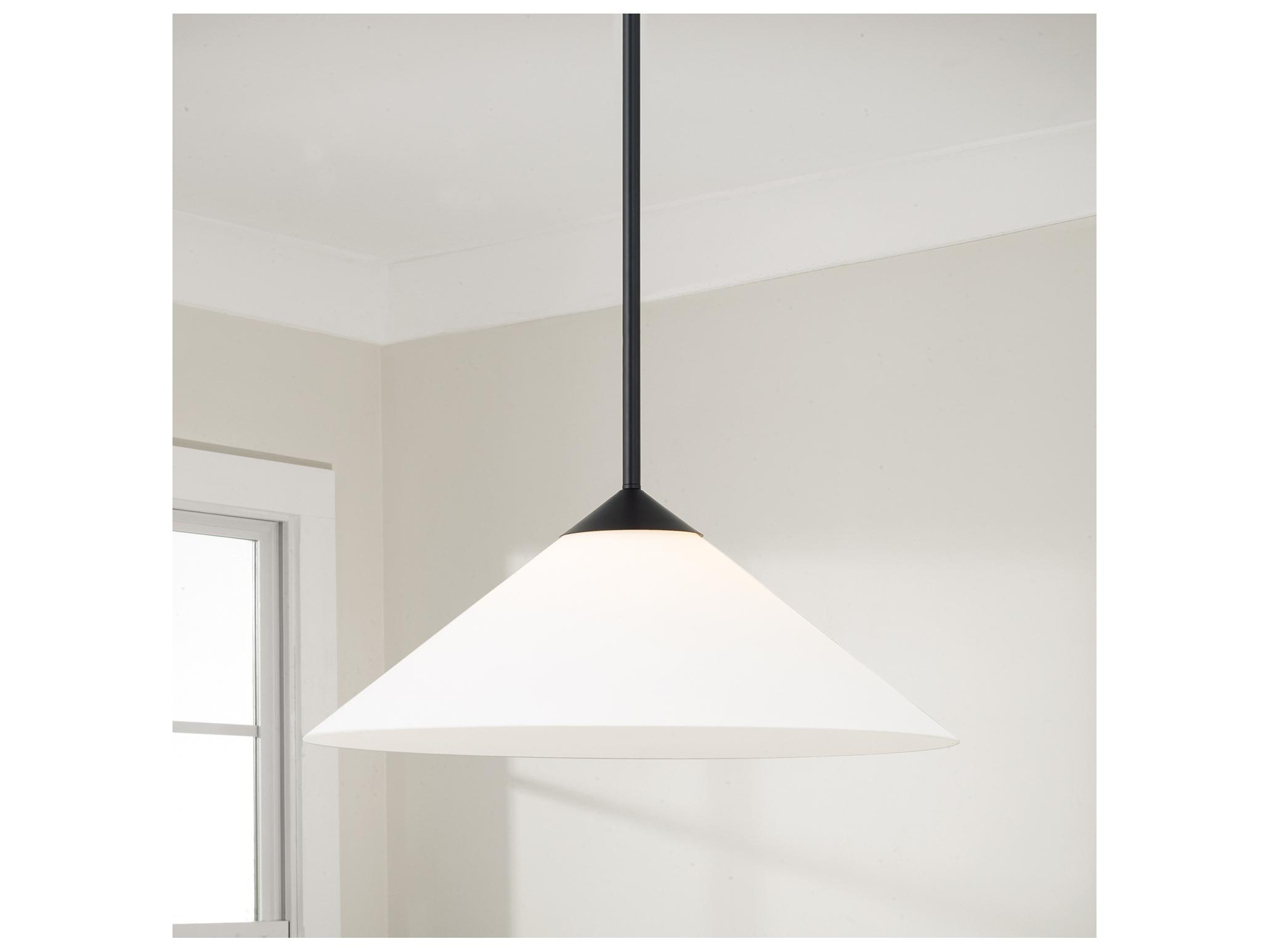 Capital Lighting Gatsby 1-light Matte Black Pendant