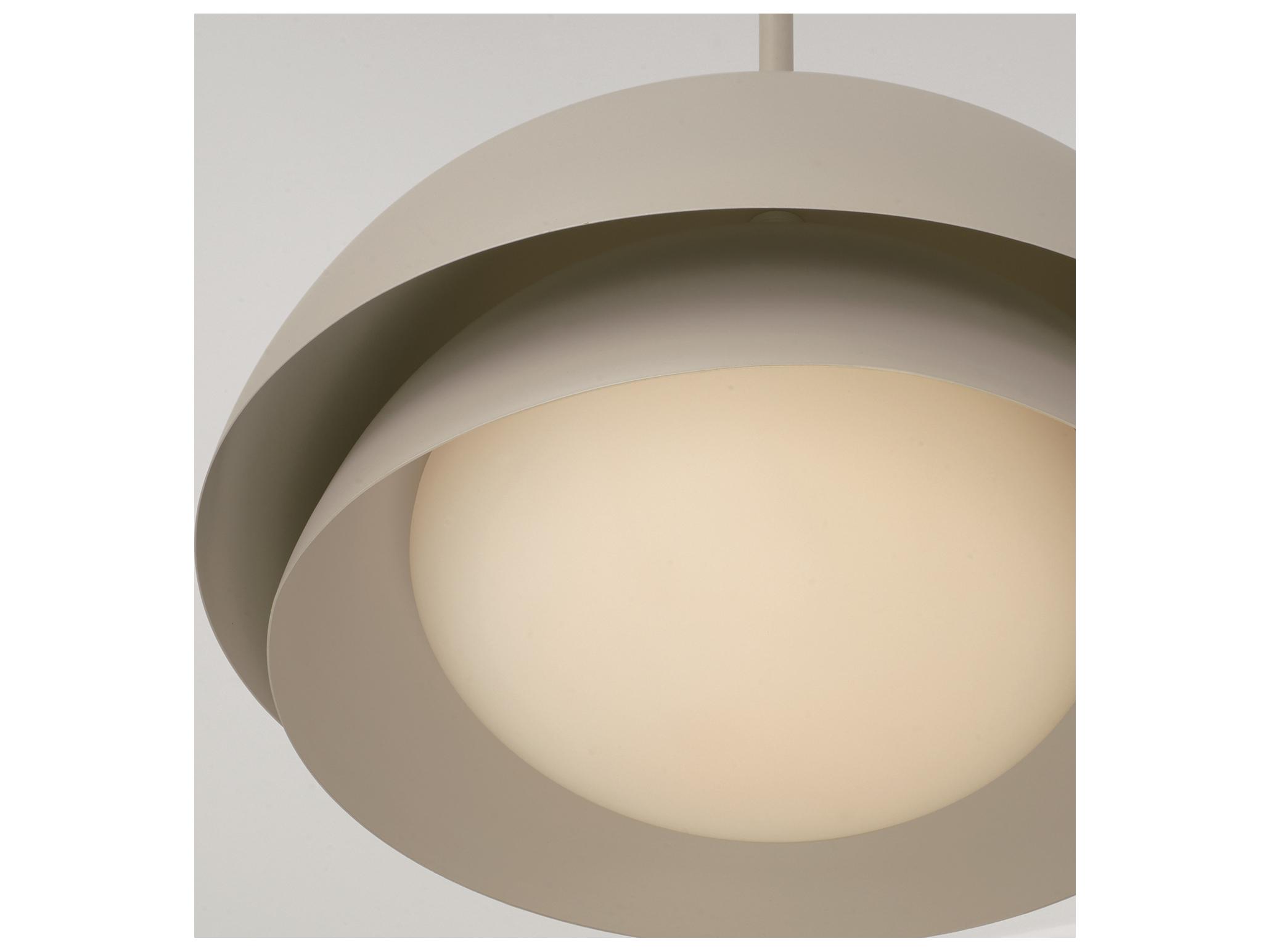 Capital Lighting Jensen 1-light Taupe White Pendant