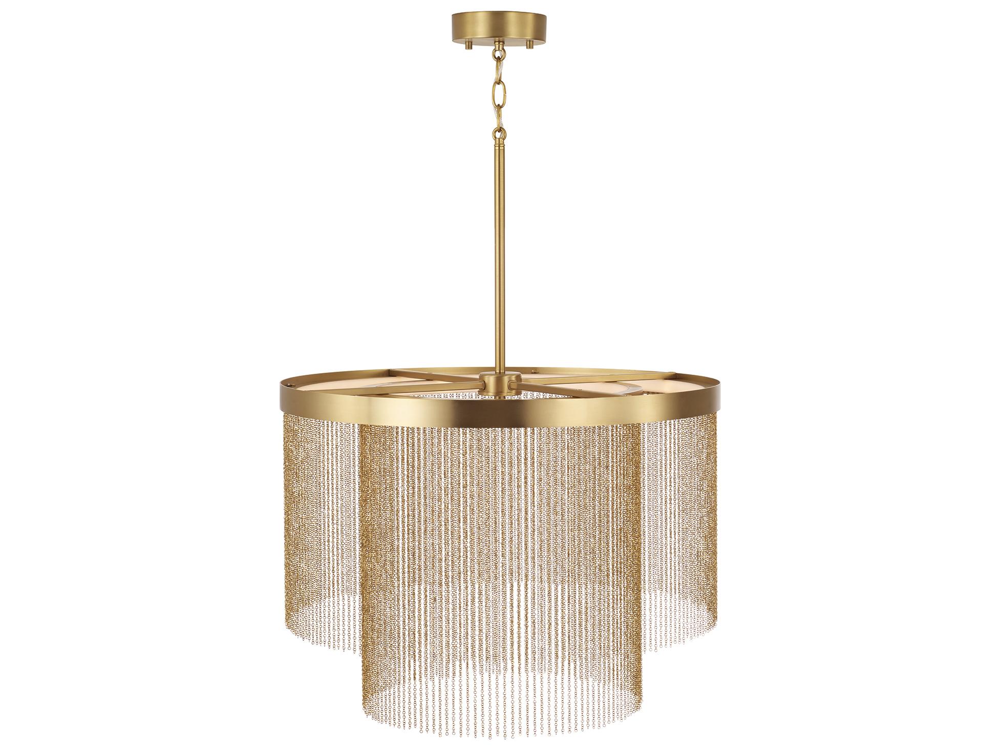 Capital Lighting Rae 2-light Aged Brass Pendant