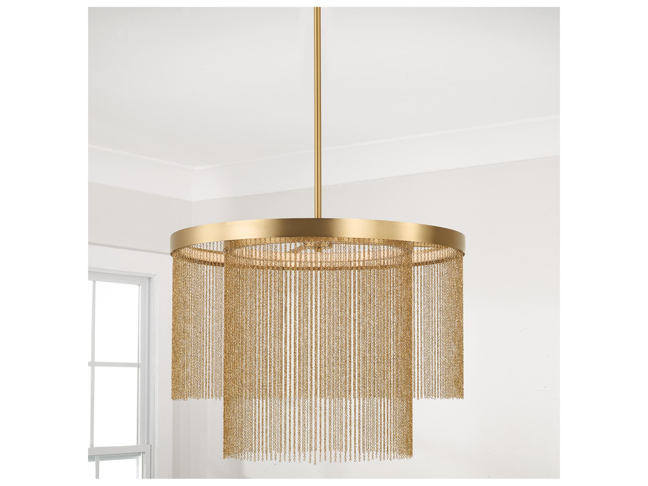 Capital Lighting Rae 2-light Aged Brass Pendant