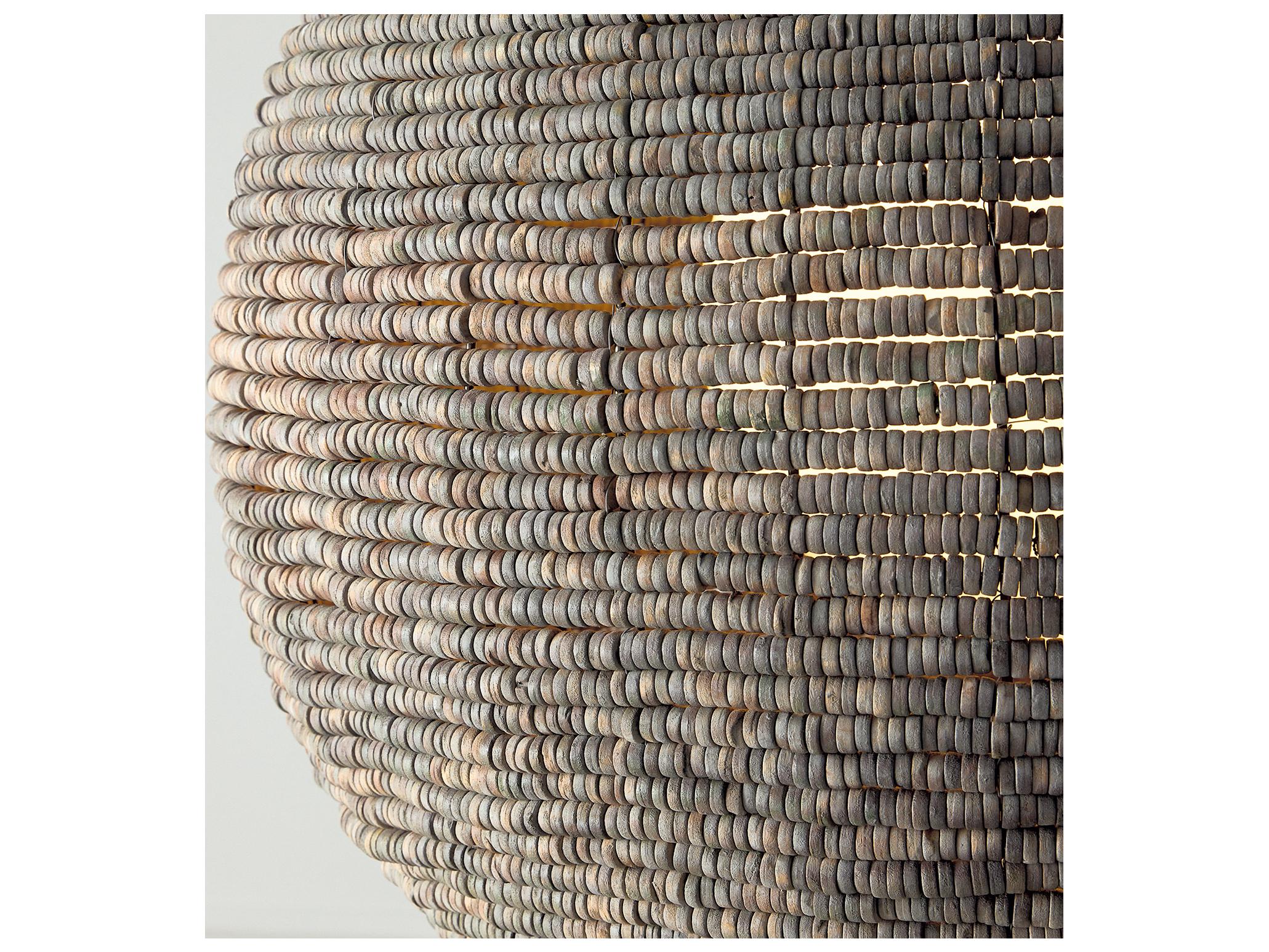 Capital Lighting Morada 1-light Aegean Grey And Dark Brass Pendant