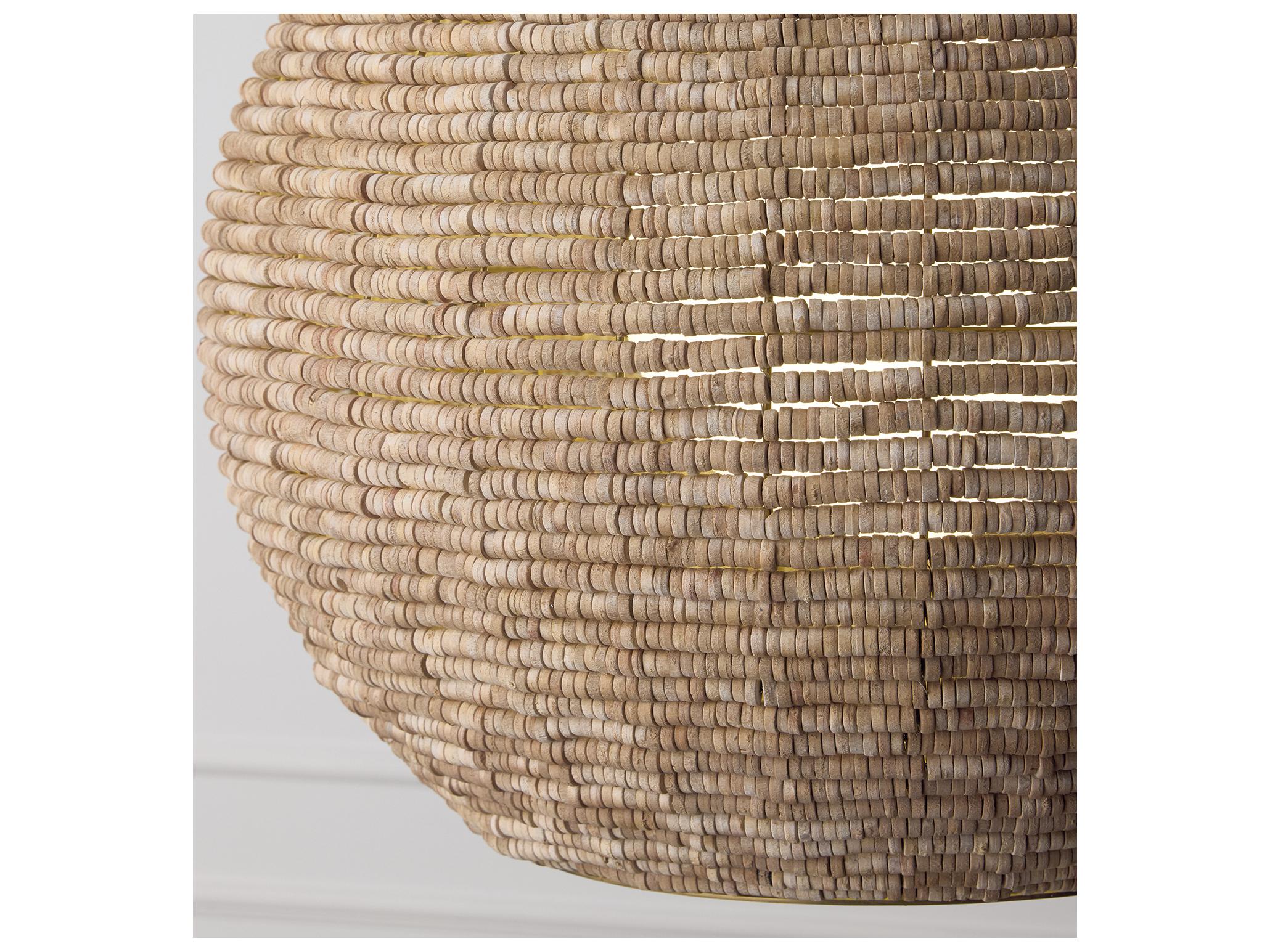 Capital Lighting Morada 1-light Light Fawn And Matte Brass Round Pendant