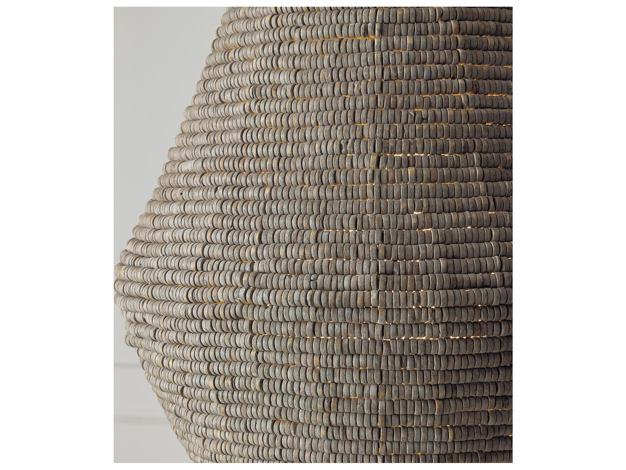 Capital Lighting Morada 1-light Aegean Grey And Dark Brass Geometric Pendant