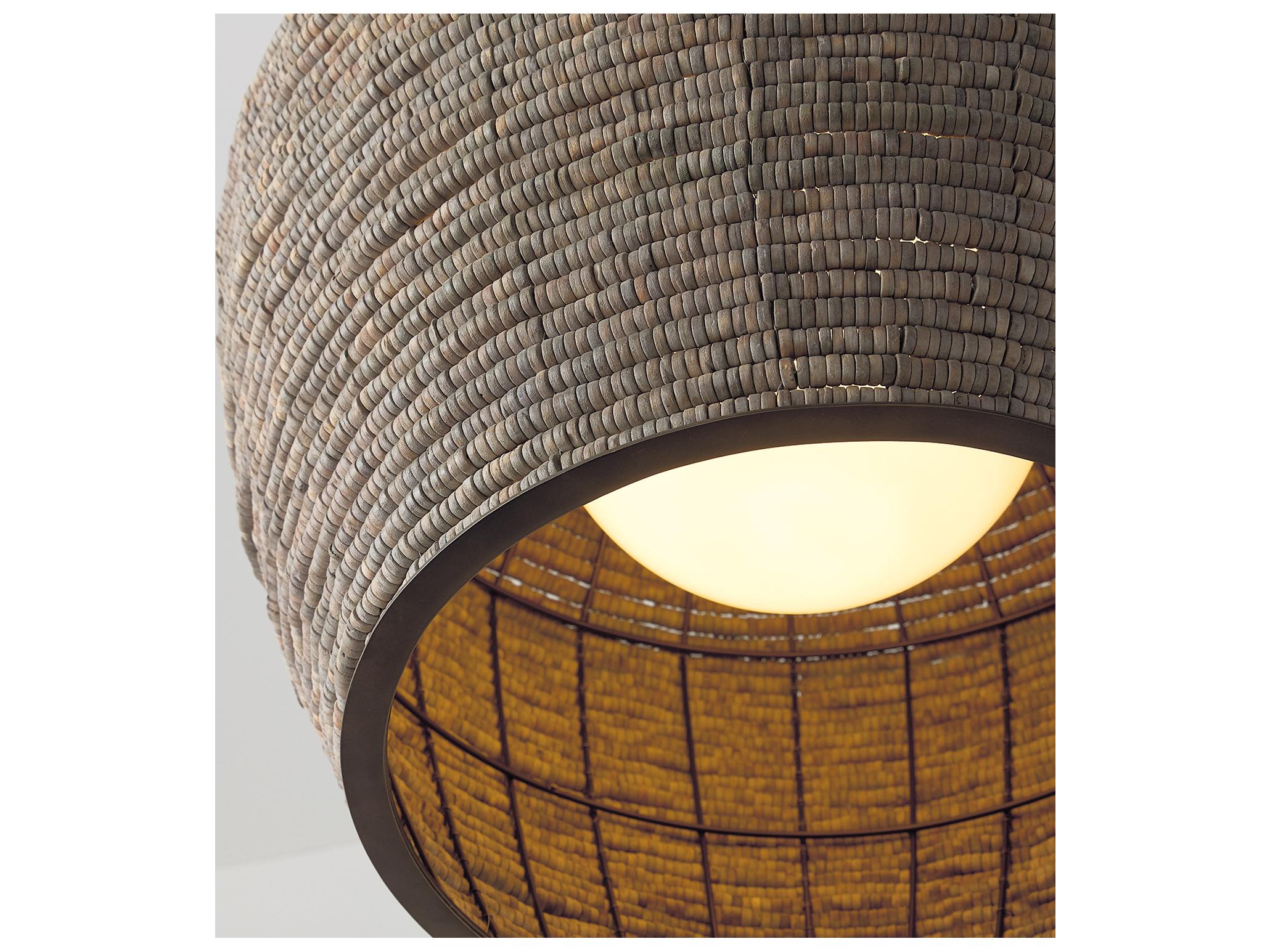 Capital Lighting Morada 1-light Aegean Grey And Dark Brass Pendant