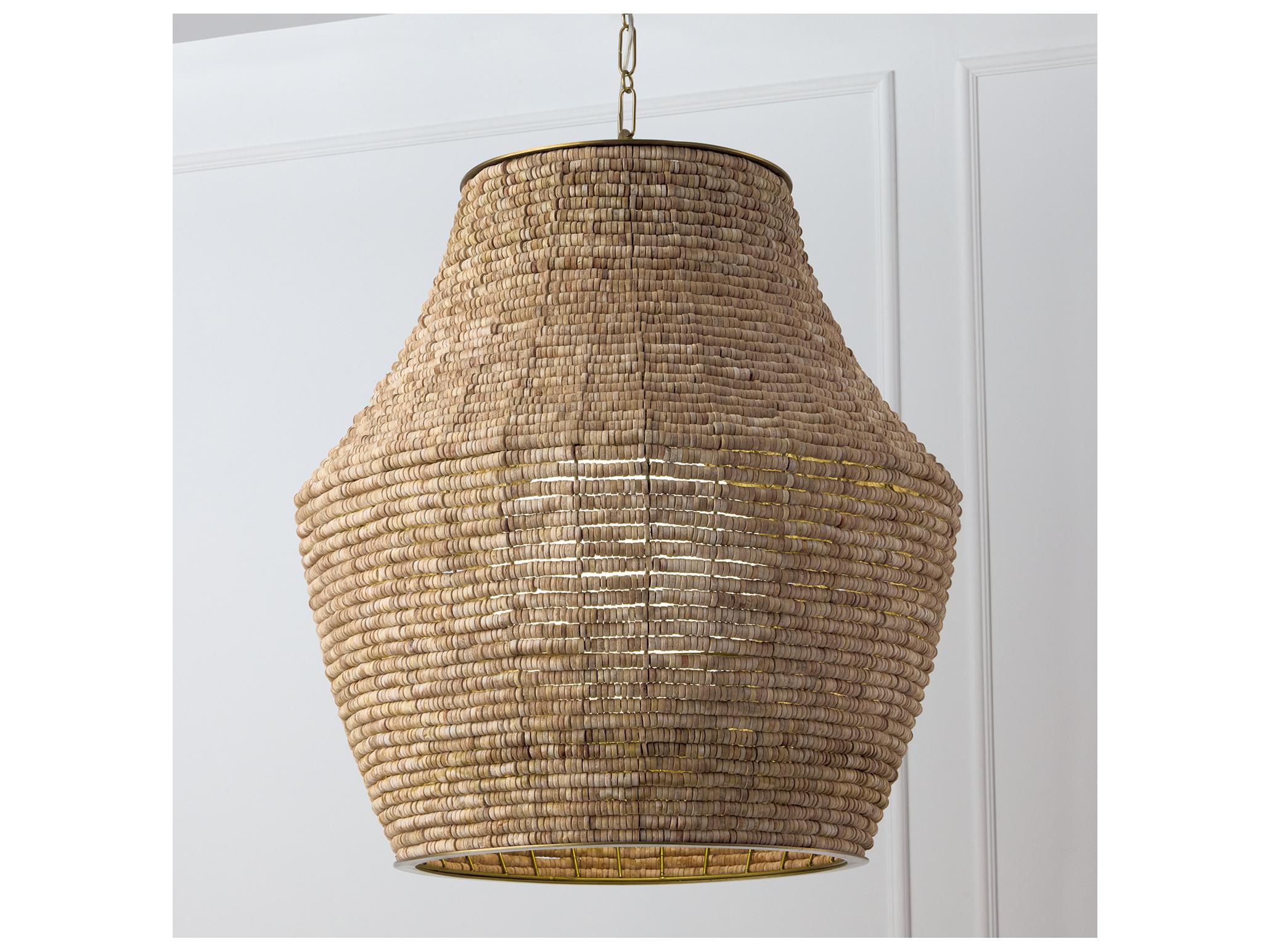 Capital Lighting Morada 1-light Light Fawn And Matte Brass Pendant