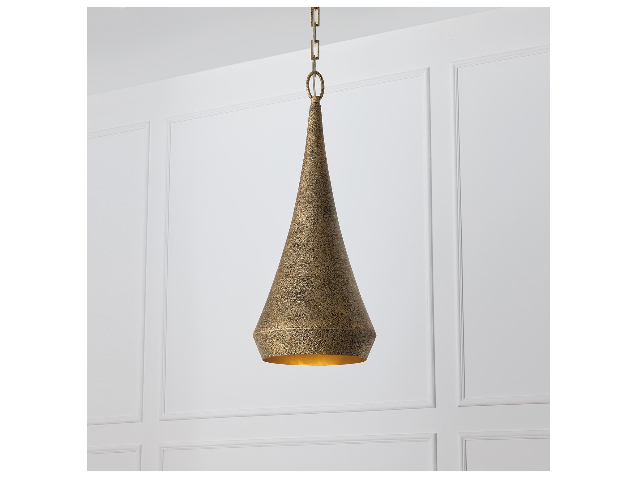 Capital Lighting Savari 1-light Artisan Gold Mini Pendant
