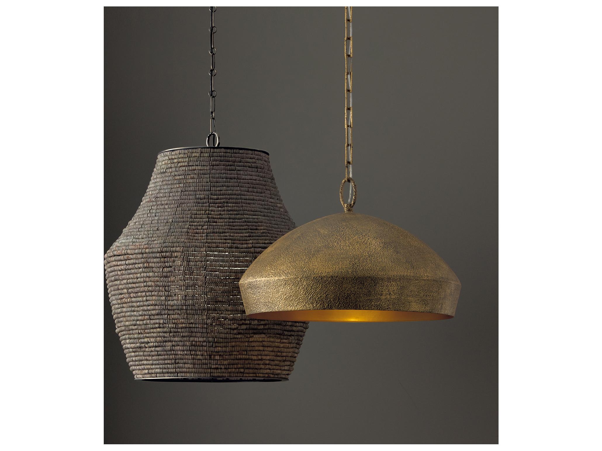 Capital Lighting Savari 1-light Artisan Gold Dome Pendant