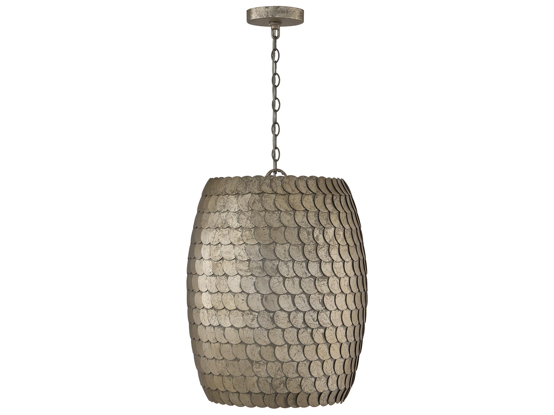 Capital Lighting Delphine 1-light Grecian Luster Brass Round Pendant