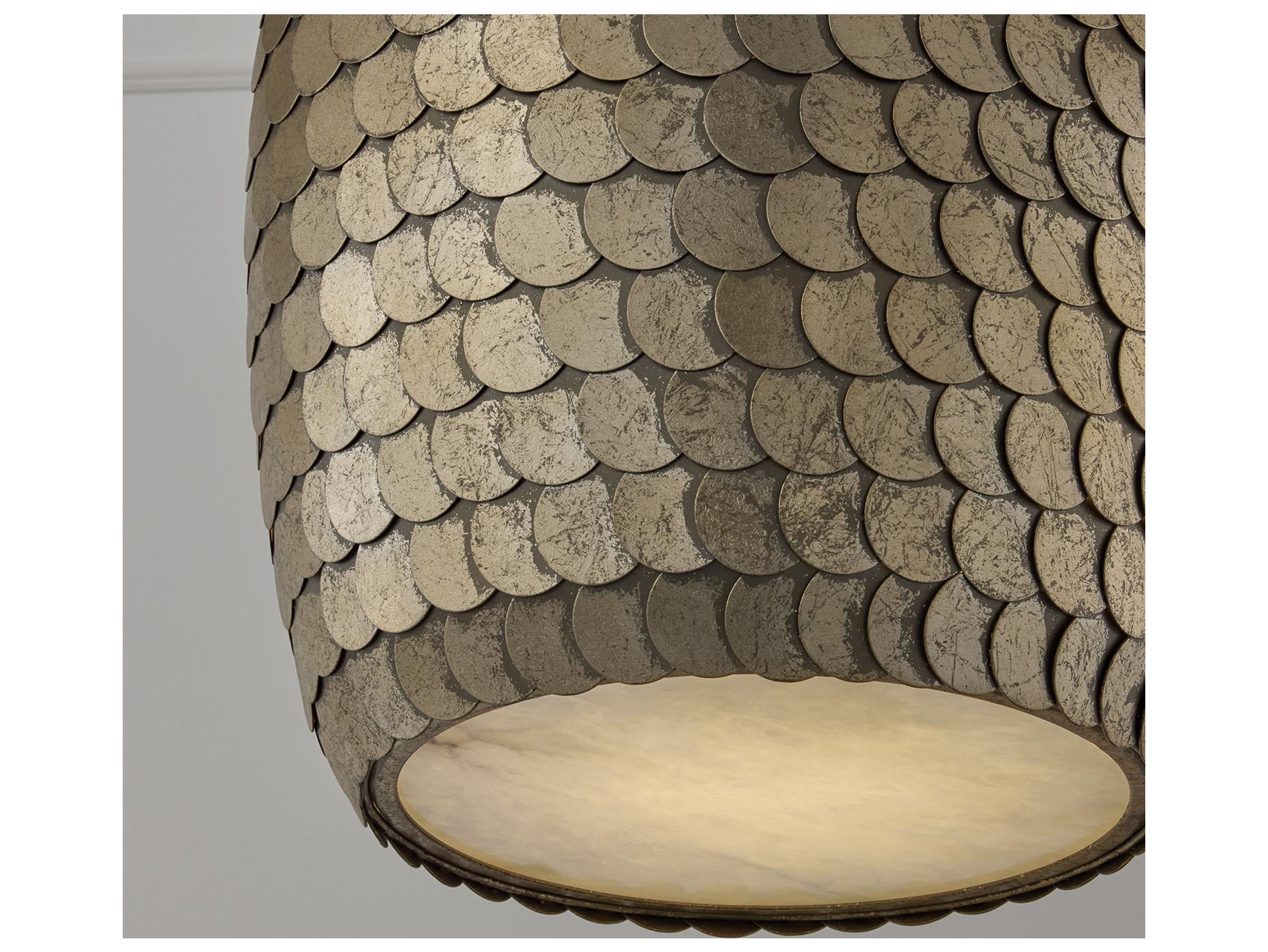 Capital Lighting Delphine 1-light Grecian Luster Brass Round Pendant