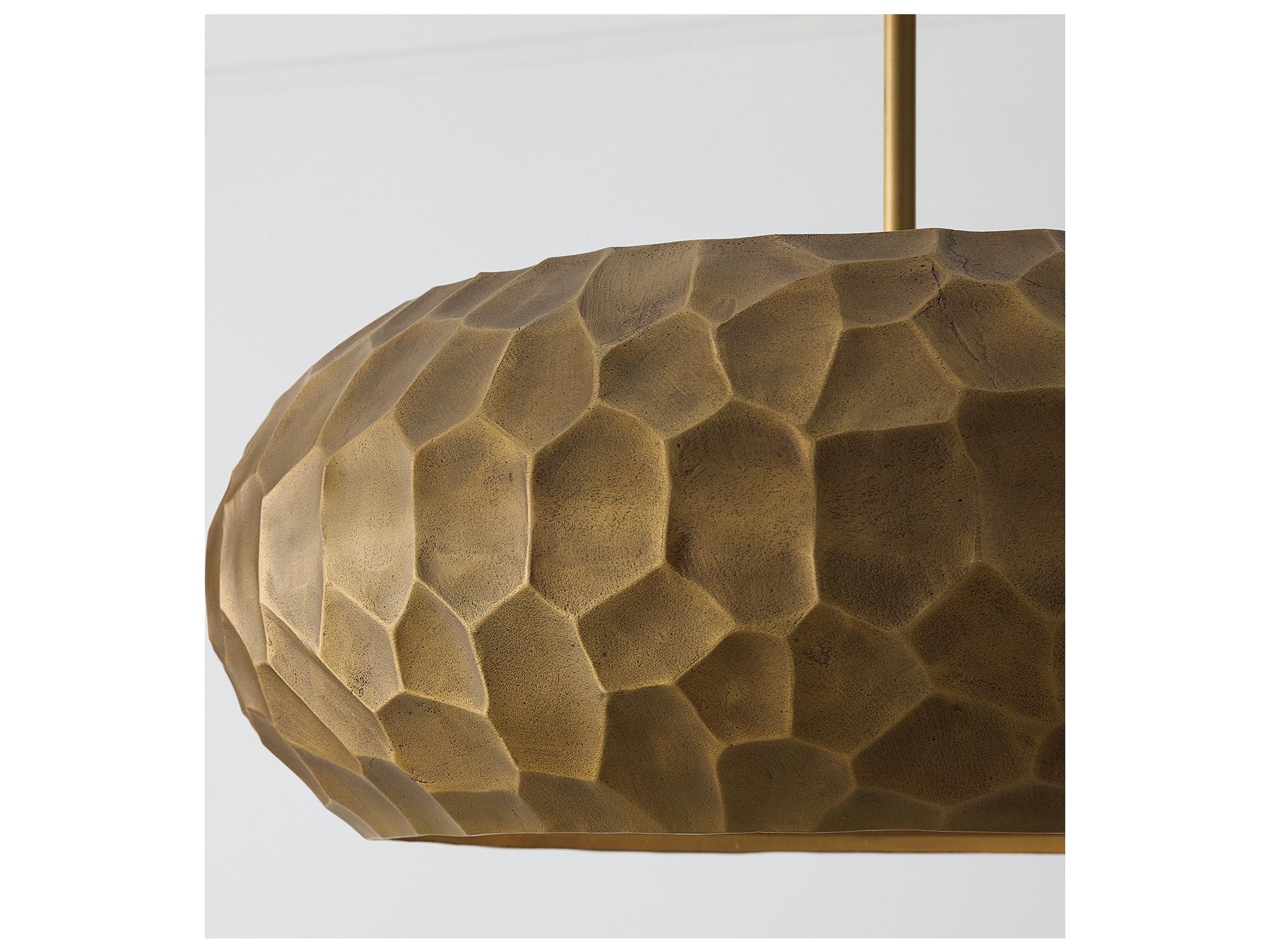 Capital Lighting Dorian 4-light Burnished Patinaed Brass Round Pendant