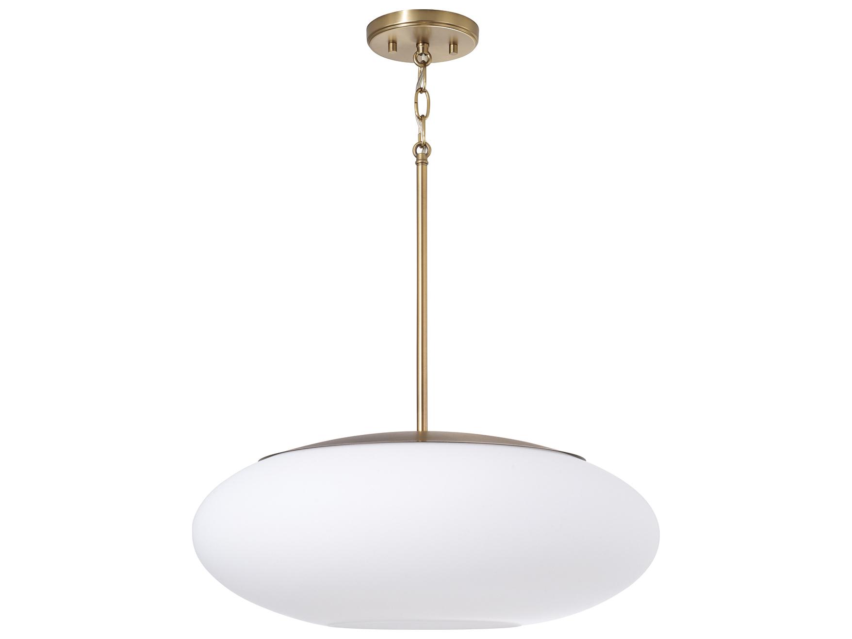 Capital Lighting Soren 1-light Aged Brass Round Pendant