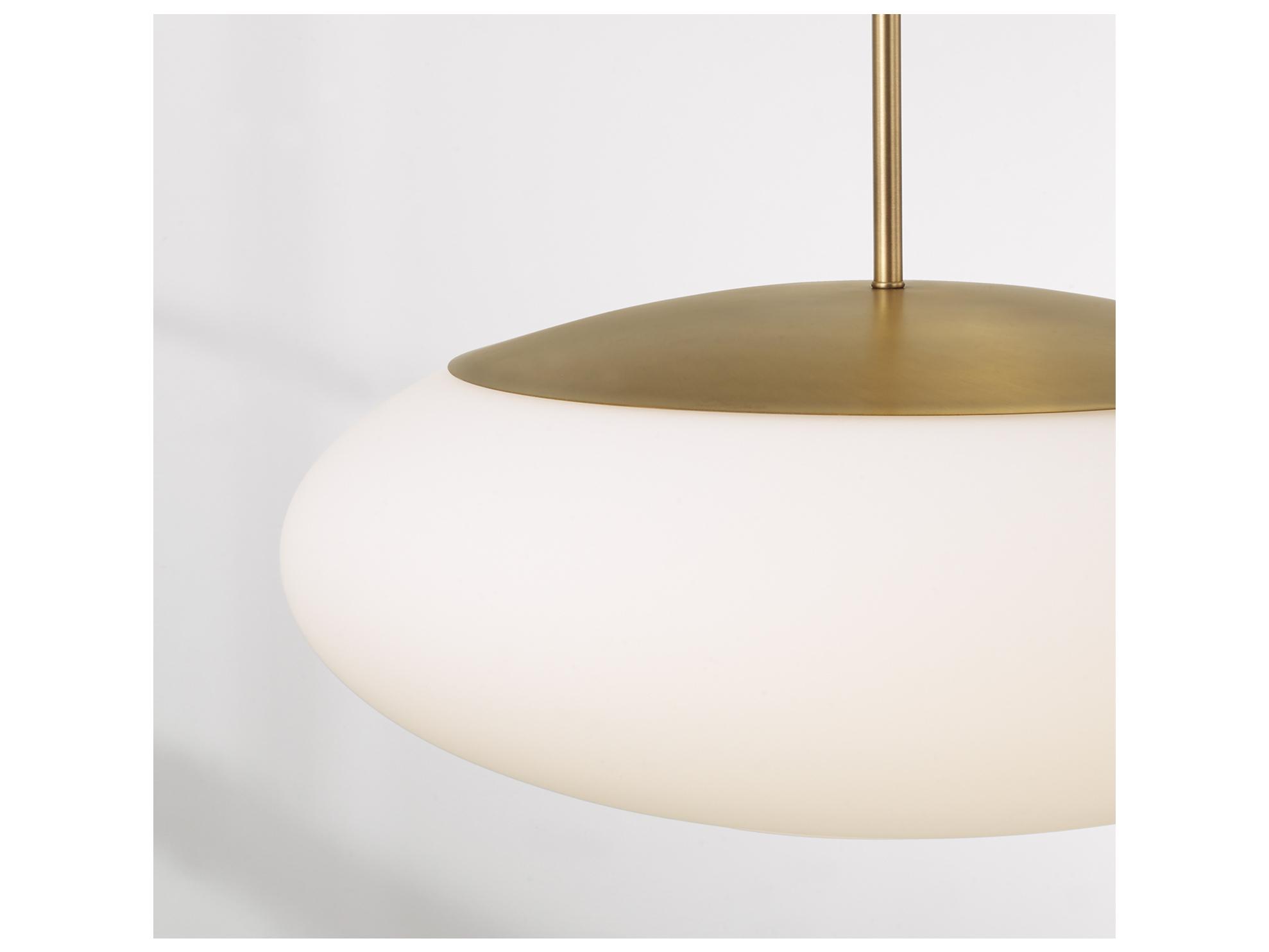 Capital Lighting Soren 1-light Aged Brass Round Pendant