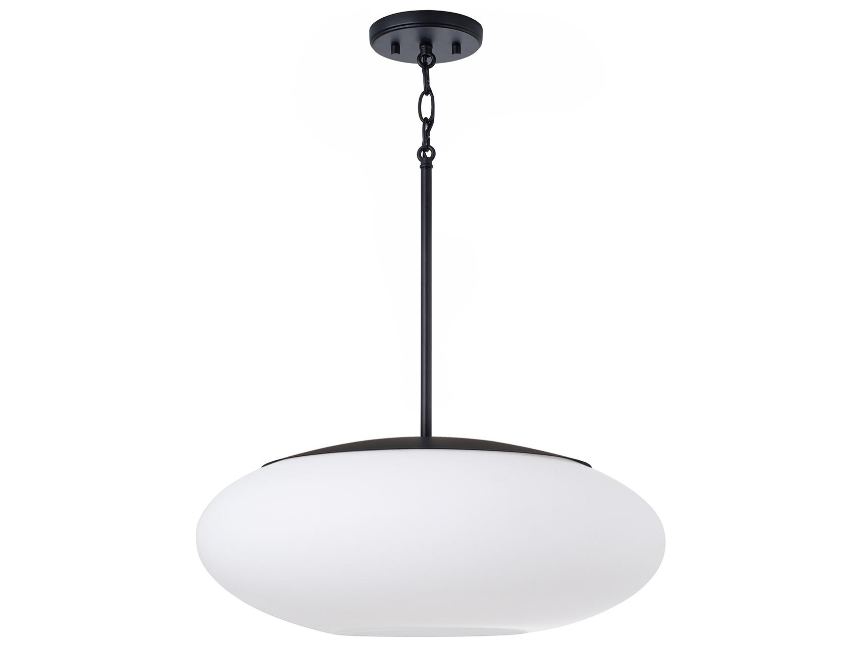 Capital Lighting Soren 1-light Matte Black Round Pendant