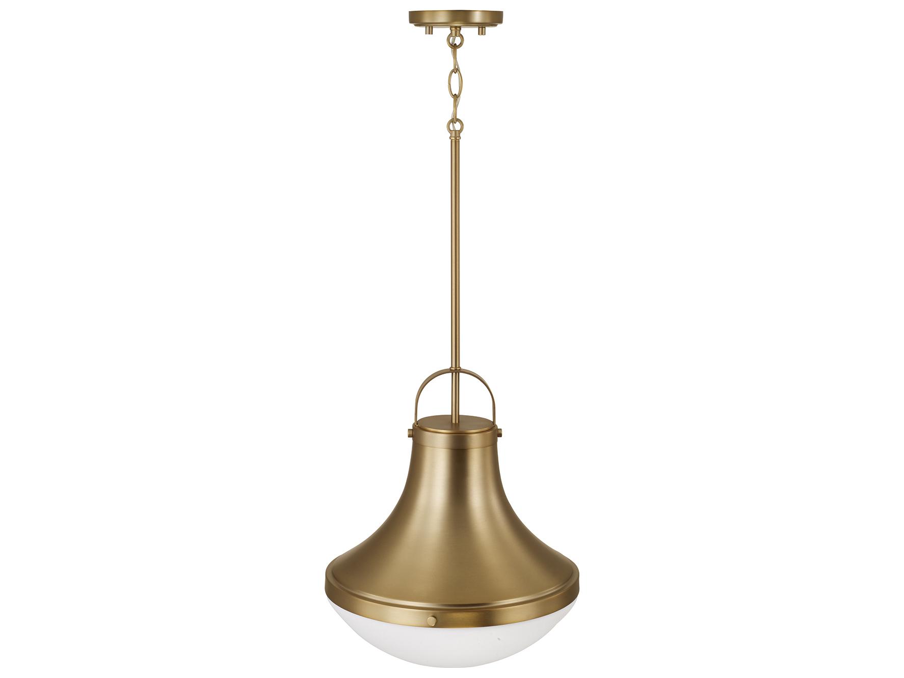 Capital Lighting Arlo 1-light Aged Brass Round Pendant