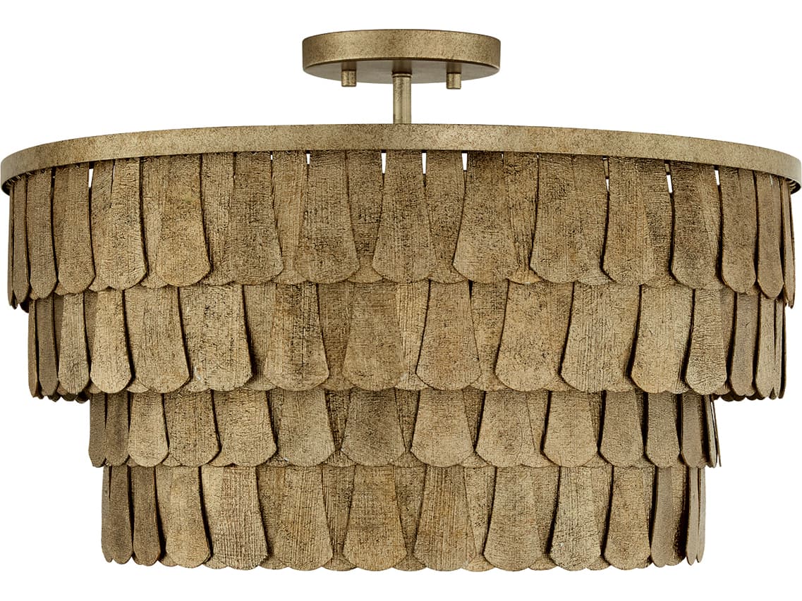 Capital Lighting Arden 4-light Ancestral Gold Geometric Pendant