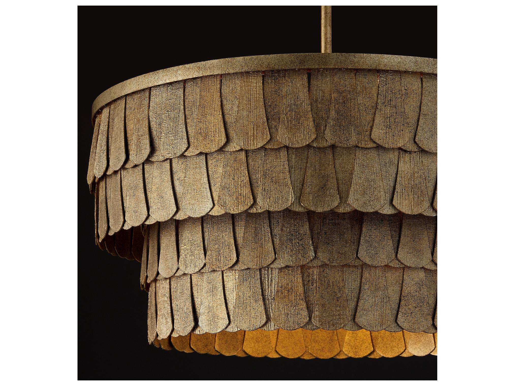 Capital Lighting Arden 4-light Ancestral Gold Geometric Pendant