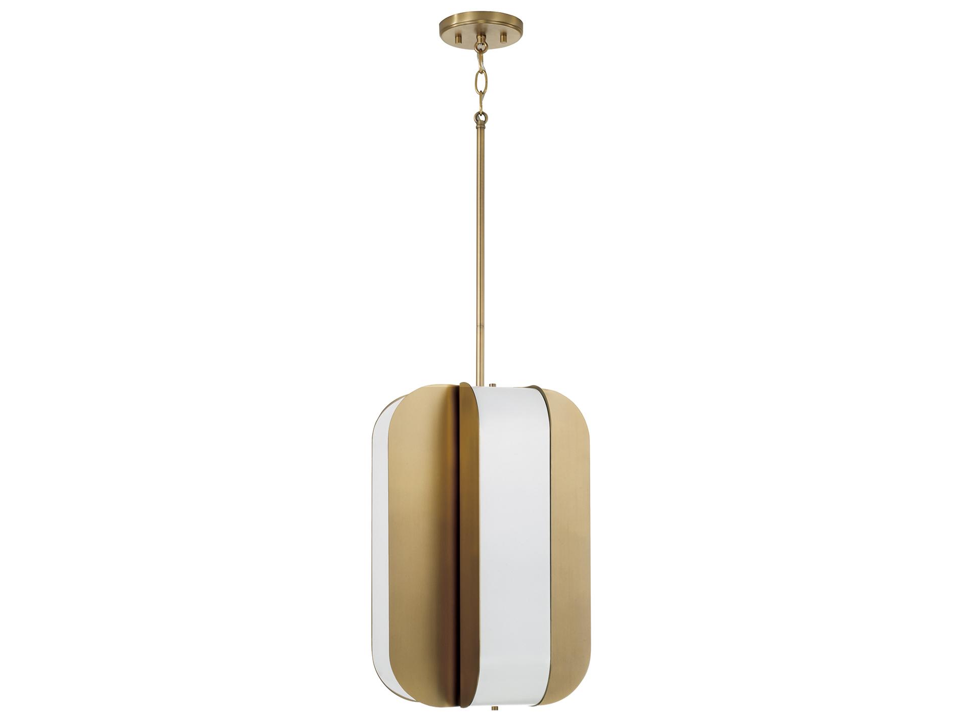 Capital Lighting Marcell 4-light Aged Brass Geometric Mini Pendant