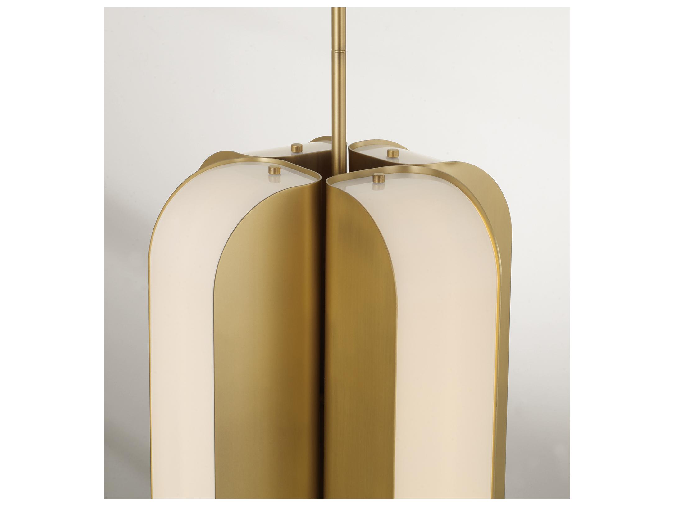 Capital Lighting Marcell 4-light Aged Brass Geometric Mini Pendant