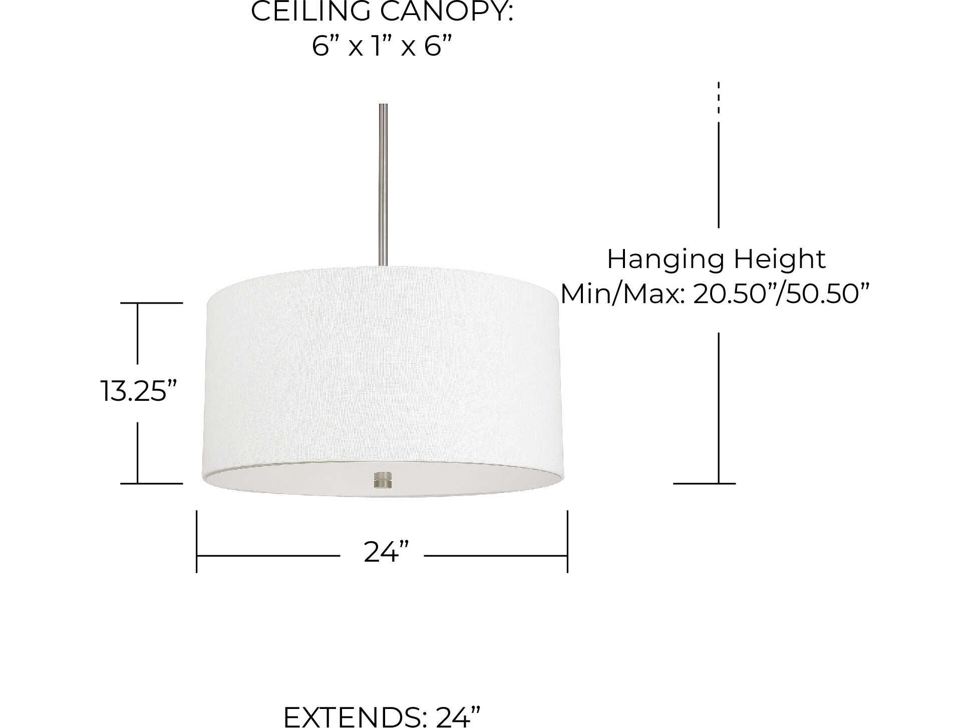 Capital Lighting Loft 4-Light Matte Nickel Drum Pendant