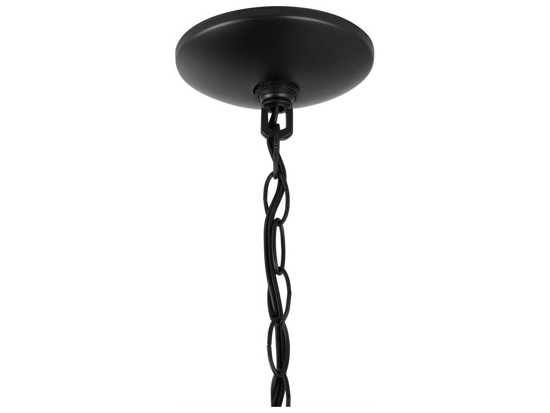 Capital Lighting Stanton 3-Light Matte Black Lantern Mini Pendant