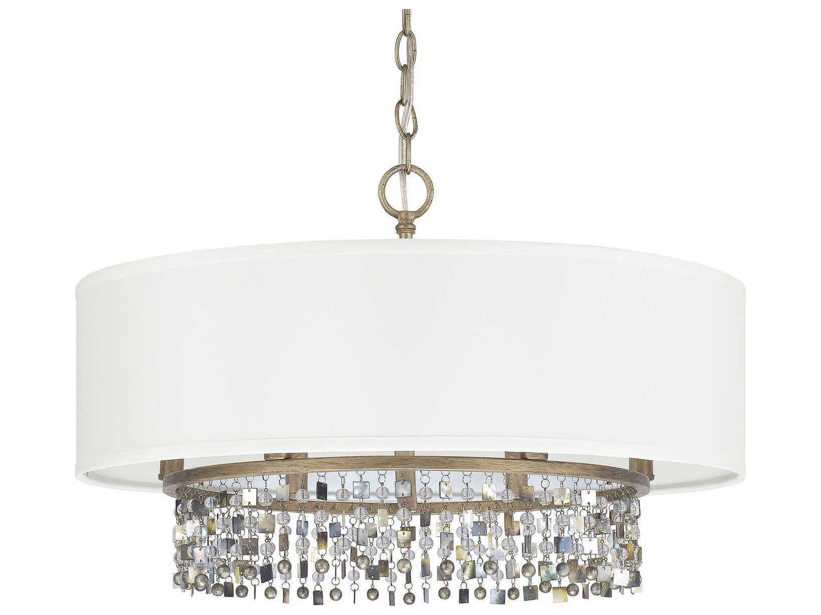 Capital Lighting Harper 6-Light Brushed Gold Crystal Pendant