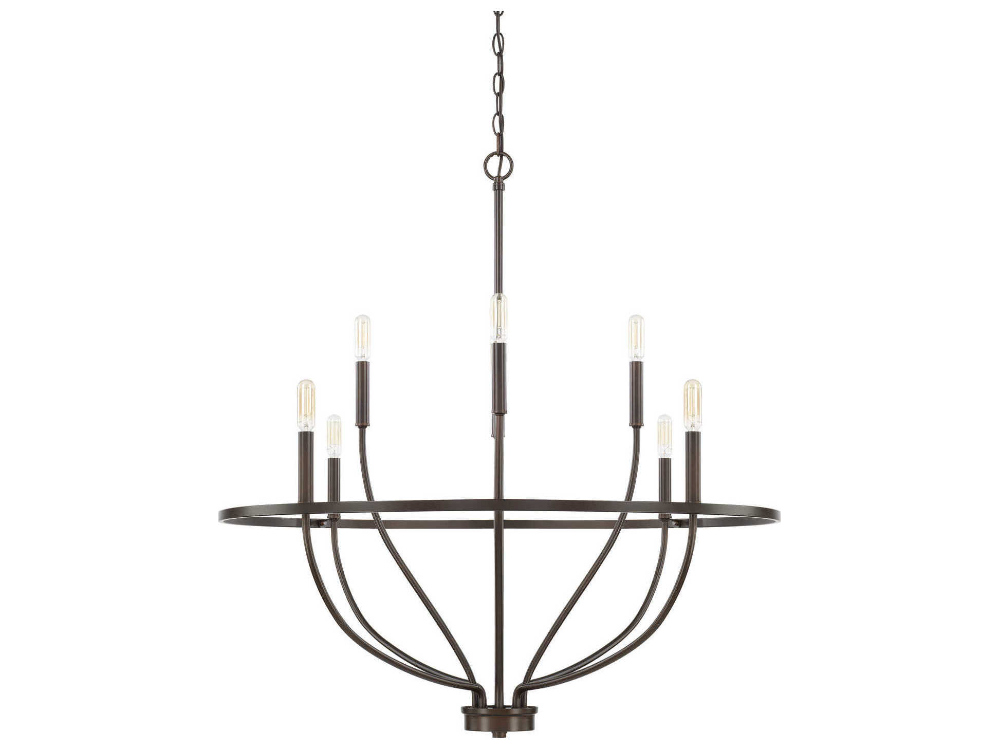 Capital Lighting Greyson 8-Light Bronze Candelabra Chandelier