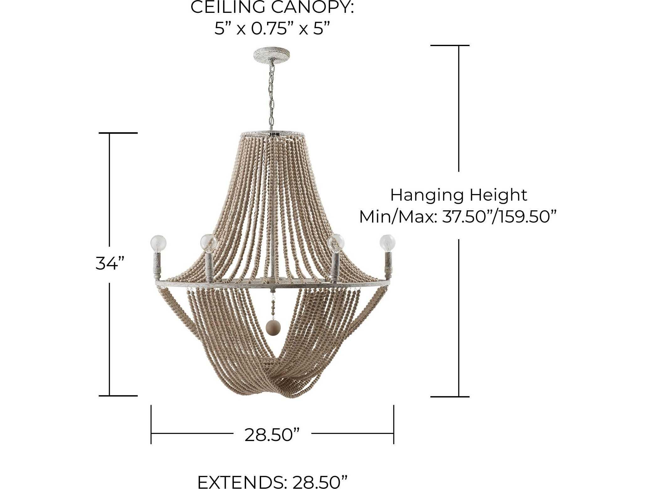 Capital Lighting Kayla 6-Light Mystic Sand Bronze Empire Chandelier