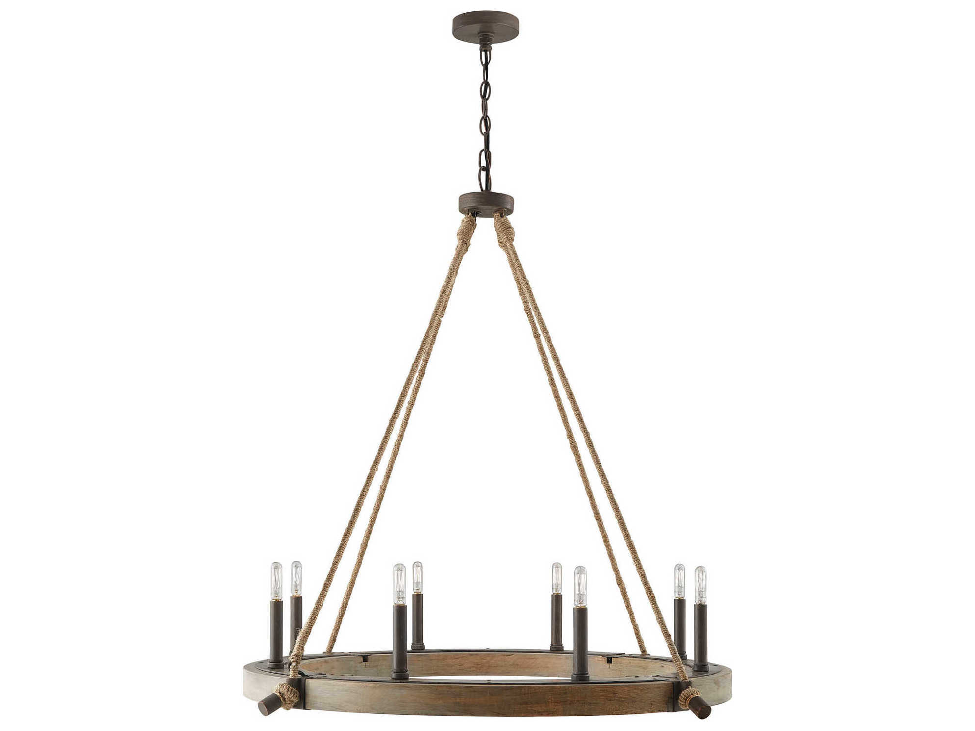 Capital Lighting Tybee 8-Light Nordic Grey Candelabra Chandelier