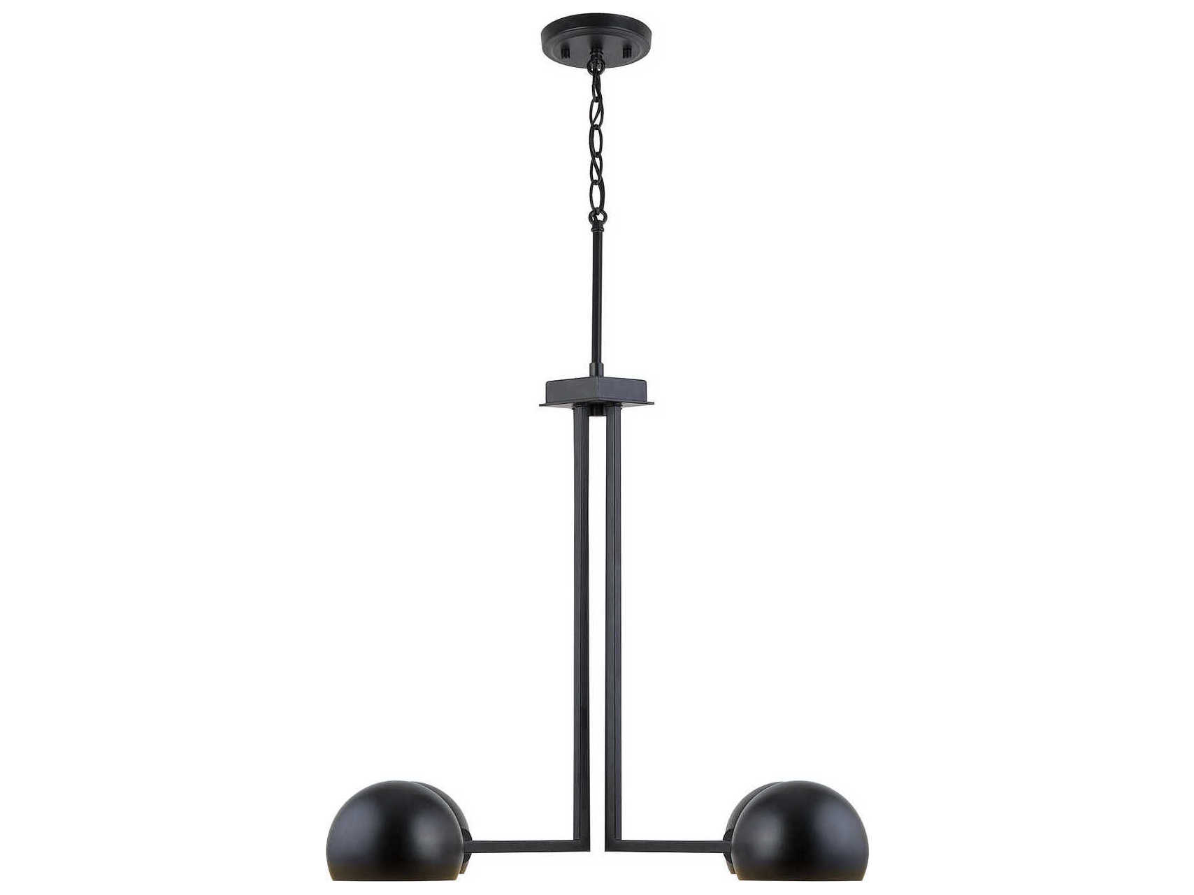 Capital Lighting Hadley 4-Light Matte Black Chandelier